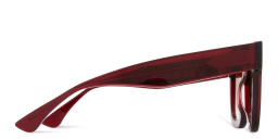 Shop THIERRY LASRY Unicorny Oversized Rectangle Sunglasses in Red online.
