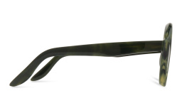 Shop LAPIMA Carlota Oversized Round Sunglasses in Green online.