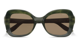 Shop LAPIMA Isabel Square Sunglasses in Green online.