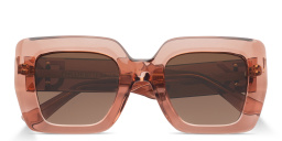 Emmanuelle Khanh Midnight Oversized Square Sunglasses in Brown – Product Photo 1