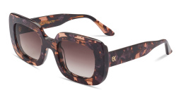 Shop Emmanuelle Khanh Pamela square Sunglasses in Pink online.