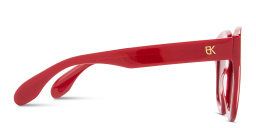 Shop Emmanuelle Khanh EK Logo Oversized Square Sunglasses in Red online.