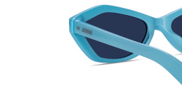 JACQUEMUS Bambino Irregular Sunglasses in Blue – Product Photo 4