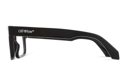 OFF WHITE Clip-On Unisex Rectangle Eyeglasses in Black – Product Photo 3