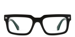 OFF WHITE Clip-On Unisex Rectangle Eyeglasses in Black – Product Photo 4