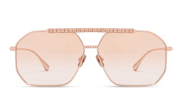 ANNA KARIN KARLSSON Le Boss Limited Edition Unisex Aviator Sunglasses in Rose Gold – Product Photo 1