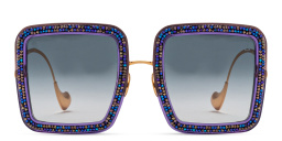 تسوق نظارات شمسية بيمينج سكاي ليميتيد إيديشن بإطار مربّع كبير أنا كارين كارلسون بلون أرجواني أونلاين.