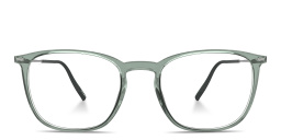 Shop Silhouette Illusion Light Square Eyeglasses in Clear online.