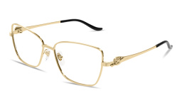 Cartier Panthère de Cartier Wide Cat-Eye Eyeglasses in Gold – Product Photo 1