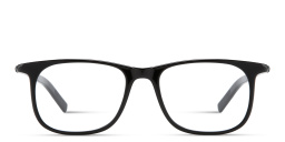 Shop MONTBLANC Snowcap Rectangle Eyeglasses in Black online.