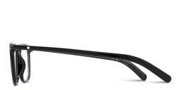 Shop MONTBLANC Snowcap Rectangle Eyeglasses in Black online.