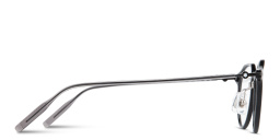 Shop MONTBLANC Snowcap Panthos Eyeglasses in Black online.