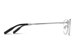 Shop MONTBLANC Snowcap Rectangle Eyeglasses in Silver online.