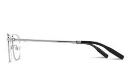 Shop MONTBLANC Snowcap Rectangle Eyeglasses in Silver online.