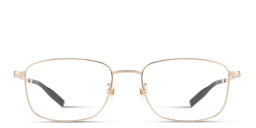 Shop MONTBLANC Snowcap Rectangle Eyeglasses in Gold online.