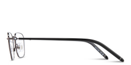 Shop MONTBLANC Meisterstück Rectangle Eyeglasses in Silver online.