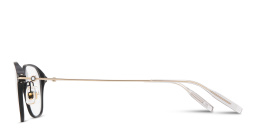 تسوق نظارات طبية مربّعة بشعار الإكليل الثلجي مونت بلانك بلون أسود أونلاين.