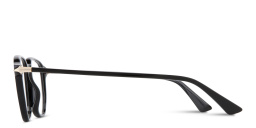 MONTBLANC Nib Square Eyeglasses in Black – Product Photo 4
