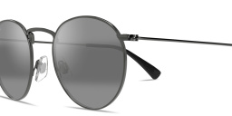 Shop Maui Jim Pūkaua Round Sunglasses in Silver online.