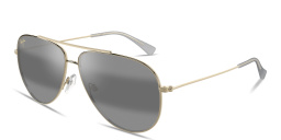 Shop Maui Jim Hau‘oli Pilot Sunglasses in Gold online.