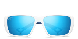 Shop Maui Jim Keha Rectangle Sunglasses in White online.
