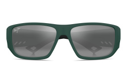 Shop Maui Jim Keha Rectangle Sunglasses in Green online.
