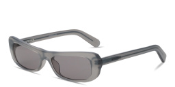 JACQUEMUS Capri Rectangle Sunglasses in Grey – Product Photo 2