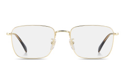 Shop DAVID BECKHAM Talisman Square Eyeglasses in Gold online.