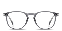 Shop DAVID BECKHAM Talisman Pillow Eyeglasses in Grey online.