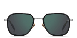 Shop DAVID BECKHAM Talisman Square Sunglasses in Black online.