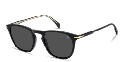 Shop DAVID BECKHAM Talisman Square Sunglasses in Black online.