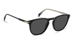 Shop DAVID BECKHAM Talisman Square Sunglasses in Black online.