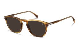 Shop DAVID BECKHAM Talisman Square Sunglasses in Brown online.