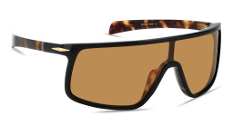 DAVID BECKHAM Talisman Wide Mask Sunglasses in Black – Product Photo 3