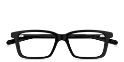 Shop GUCCI Web Rectangle Eyeglasses in Black online.