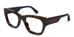 تسوق نظارات طبية مربّعة بتوقيع العلامة غوتشي بلون مموه أونلاين.