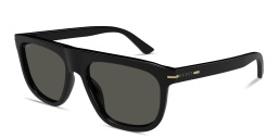 Shop GUCCI Logo Signature Square Sunglasses in Black online.