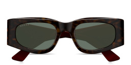 GUCCI Oblique Rectangle Sunglasses in Havana – Product Photo 1