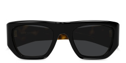 SAINT LAURENT Vintage Logo Square Sunglasses in Black – Product Photo 1
