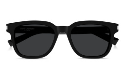 SAINT LAURENT Mid Naked Wirecore Square Sunglasses in Black – Product Photo 1