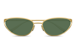 تسوق نظارات شمسية طراز كات آي مزيّنة بعقدة بوتيغا فينيتا بلون ذهبي أونلاين.