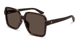 BOTTEGA VENETA Triangle Stud Oversized Square Sunglasses in Havana – Product Photo 2