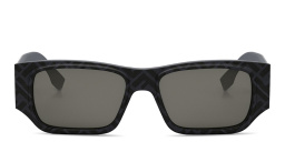 FENDI FF Squared Grey Rectangular Sunglasses in Grey – Product Photo 1