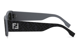 FENDI FF Squared Grey Rectangular Sunglasses in Grey – Product Photo 3