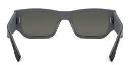 FENDI FF Squared Grey Rectangular Sunglasses in Grey – Product Photo 4
