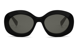 CELINE Triomphe Blue Round Sunglasses in Black – Product Photo 1