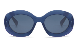 CELINE Triomphe Blue Round Sunglasses in Opaline blue – Product Photo 1