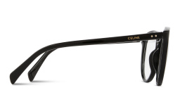 Shop CELINE CELINE Thin Round Eyeglasses in Shiny Black online.
