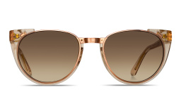 LINDA FARROW Iris Oval Sunglasses in Brown – Product Photo 1