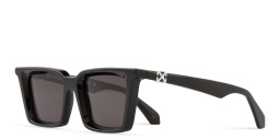 Shop OFF WHITE Dalton Unisex Rectangle Sunglasses in Black online.